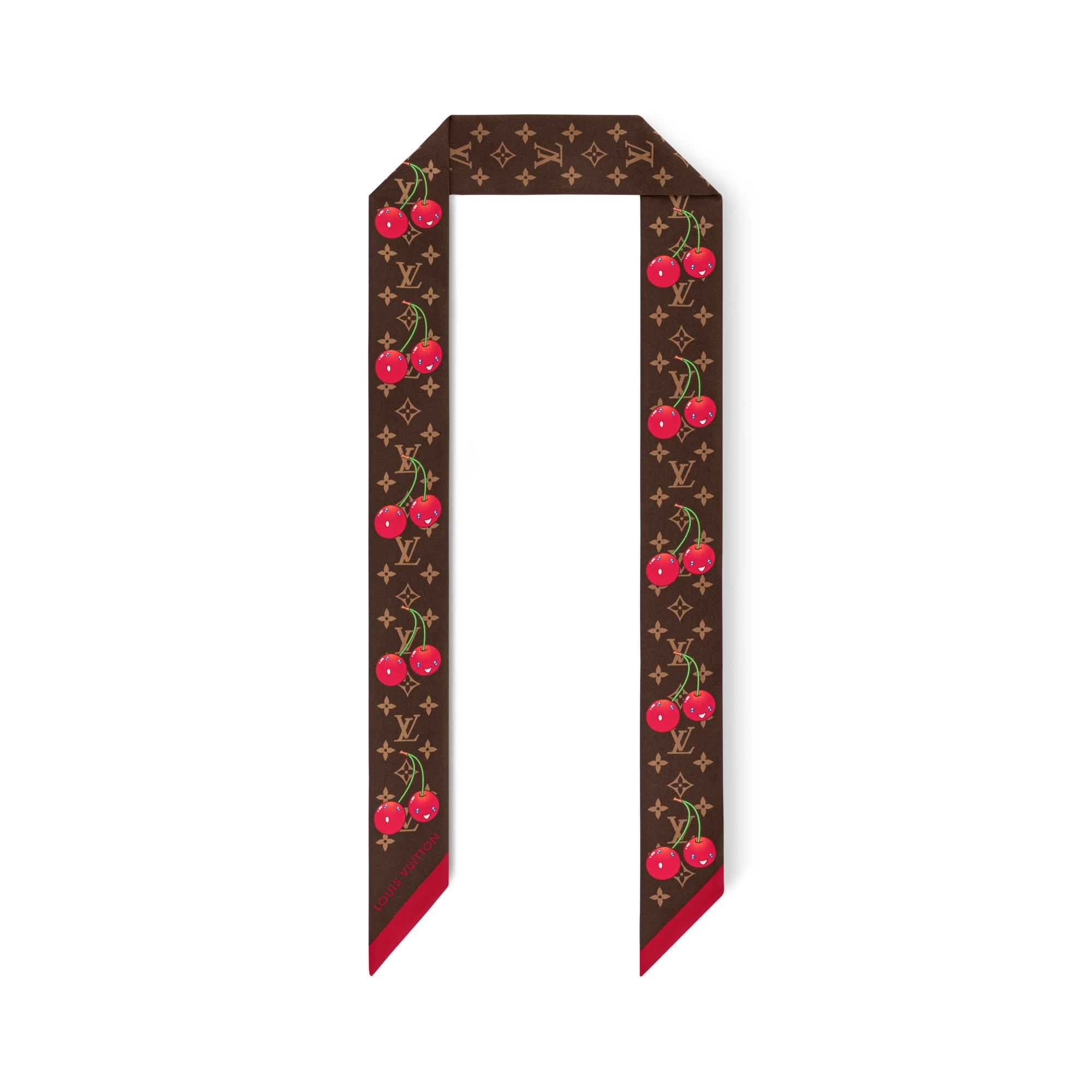 LV x TM Monogram Cerise Bandeau - Luxury Silk Squares and